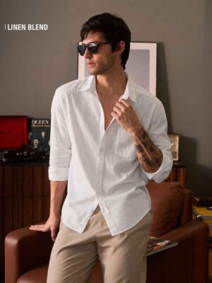 81410_11zon.jpg Premium Linen Blend Shirt – Classic White