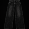 Black Wide-Leg Denim