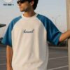 sky-blue raglan sleeves